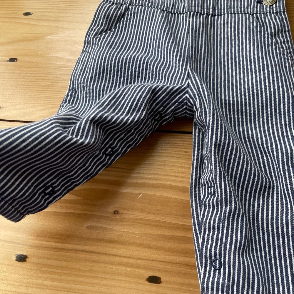 Vintage Oshkosh Bgosh‎ Striped Overalls Size 12 Months
